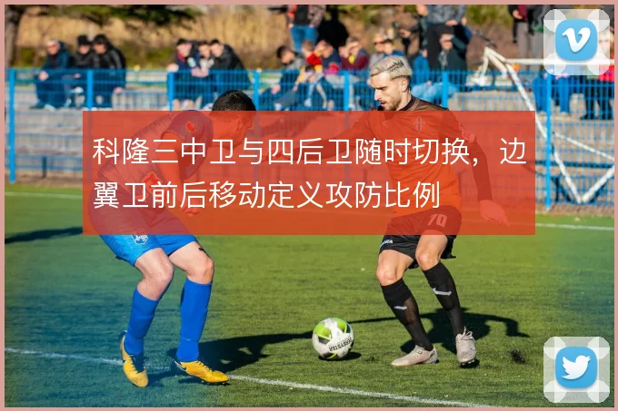 科隆三中卫与四后卫随时切换，边翼卫前后移动定义攻防比例